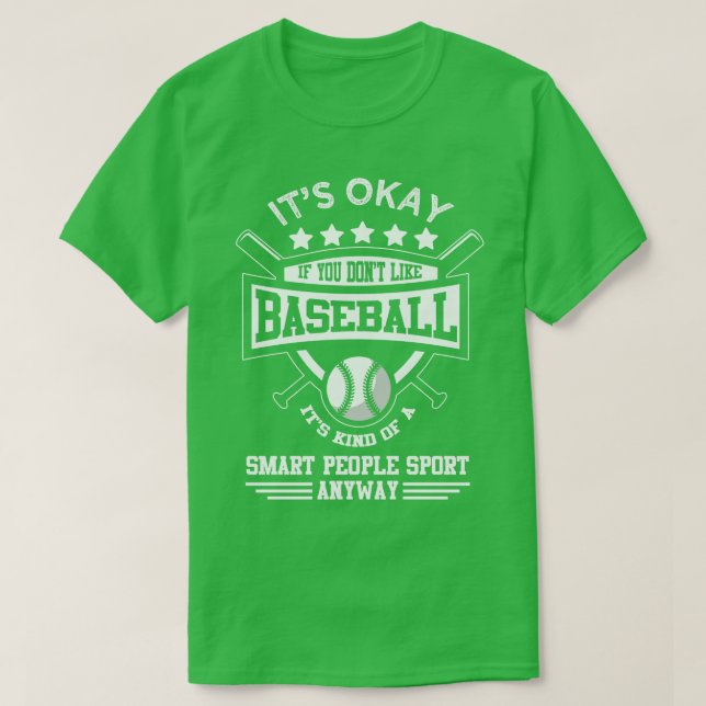 T-shirt C'Est OK Si Vous N'Aimez Pas Le Baseball (Design devant)