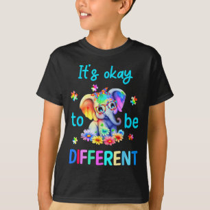 T-shirt C'est Okay D'être Différent Autisme Sensibilisatio