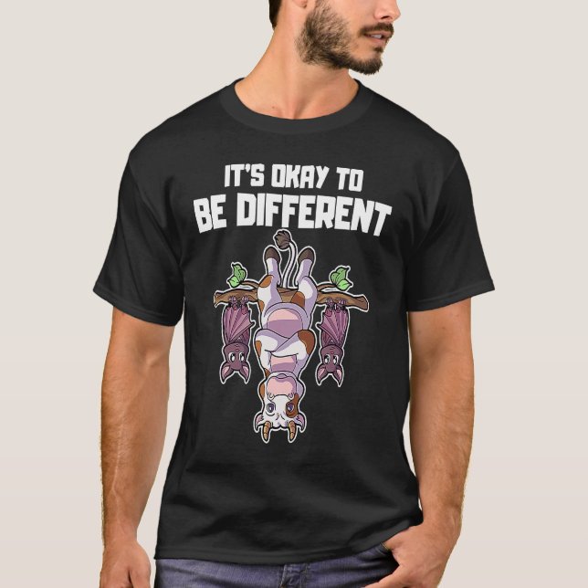 T-shirt C'est okay d'être différent Sei Anders Cow Bat  3 (Devant)