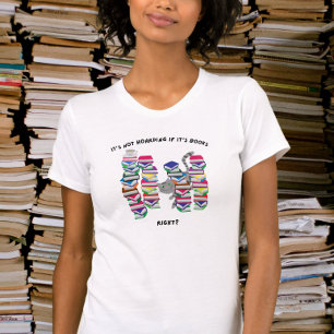 T-shirt C'est pas du thésaurisation si c'est des livres, n