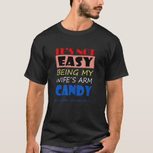 T-shirt C'est pas facile d'être le trophée de ma femme mai