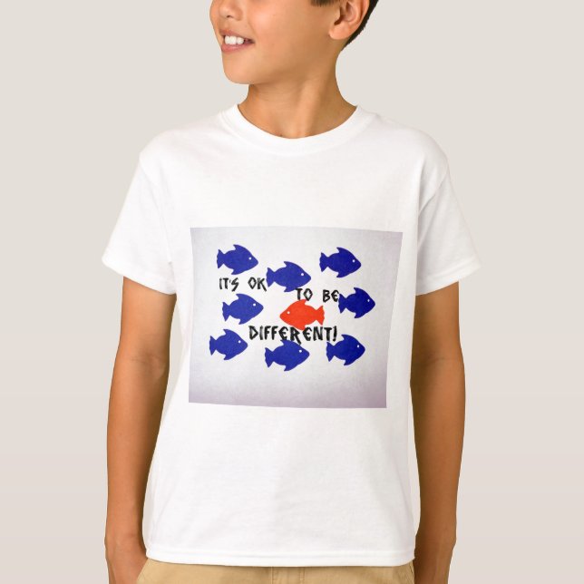 T-shirt C'est pas grave d'être différent ! (Devant)