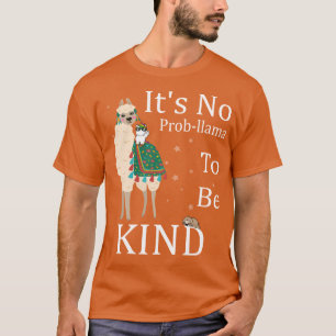 T-shirt c'est pas problèma d'être un lama drôle gentil