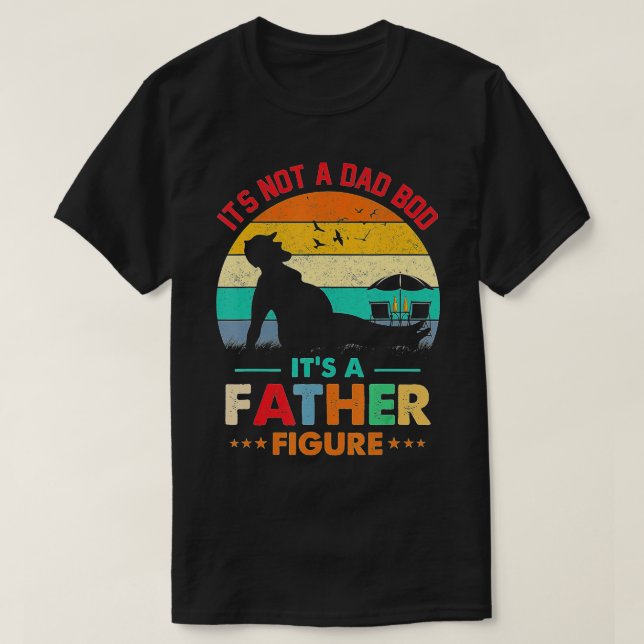 T-shirt C'est pas un papa Bod C'est un père Figure Fête de (Design devant)