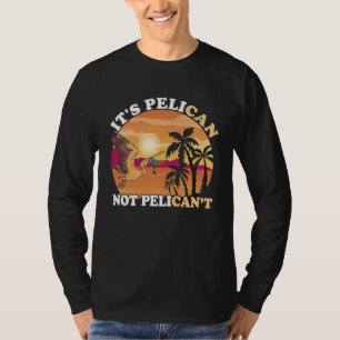 T-shirt C'est Pelican Sunset Tropical Bird Fish Catch Peli