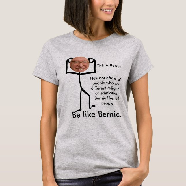 T-shirt C'est pièce en t d'homme de bâton de Bernie (Devant)