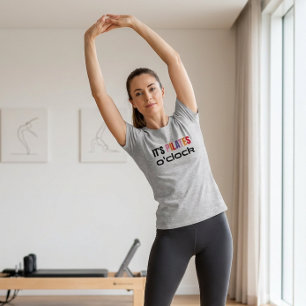 T-shirt C'est Pilates o'clock Citation Exercice Fitness T-