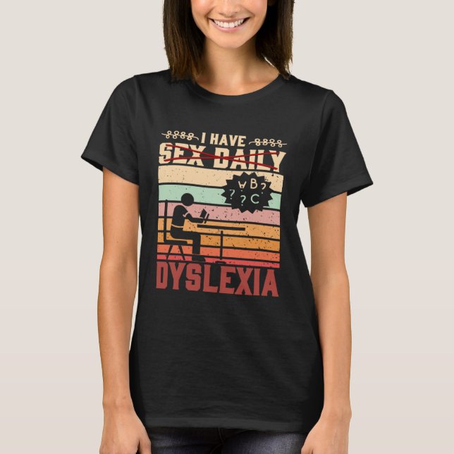 T-shirt C'est pour un guerrier dyslexique ayant un problèm (Devant)