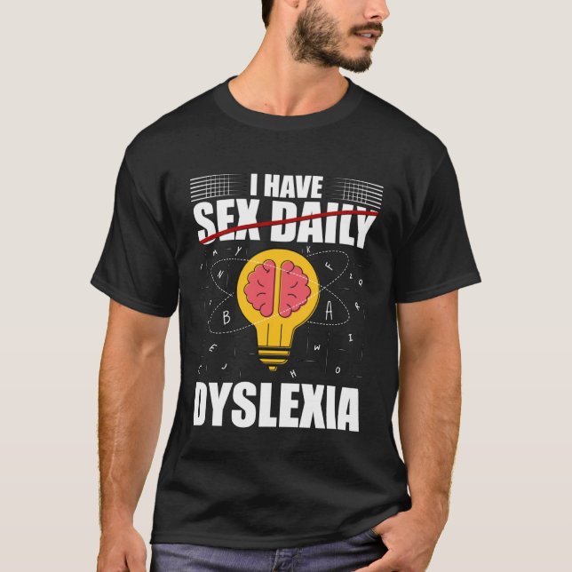 T-shirt C'est pour un guerrier dyslexique ayant un problèm (Devant)
