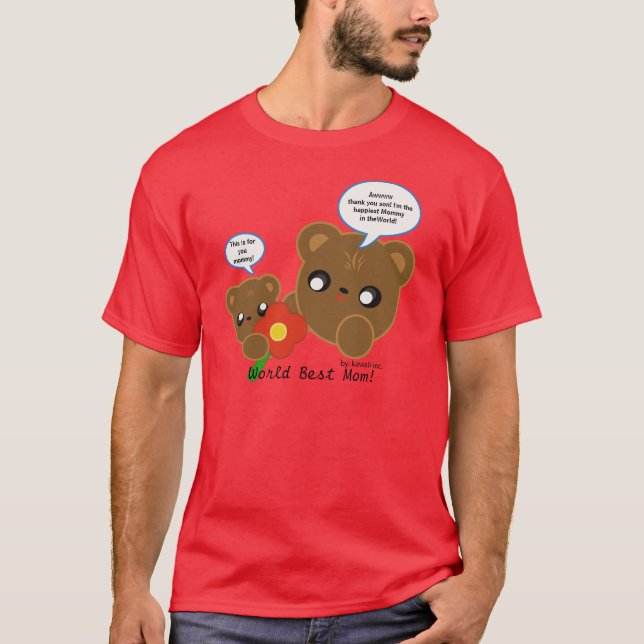 T-shirt C'est pour vous maman ! , Awwww vous remercient (Devant)