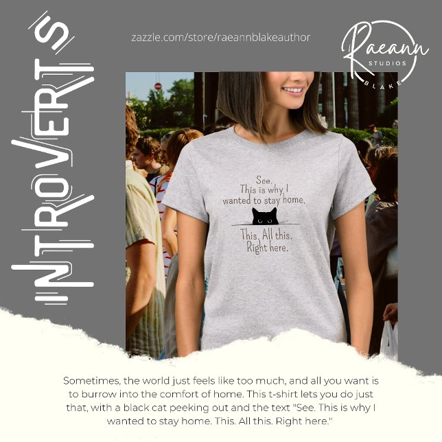 T-shirt "C'est pourquoi je voulais rester à la maison" T-S (Créateur téléchargé)