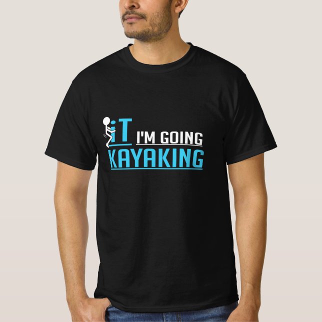 T-shirt C'EST QUE JE VAIS Kayak (Devant)