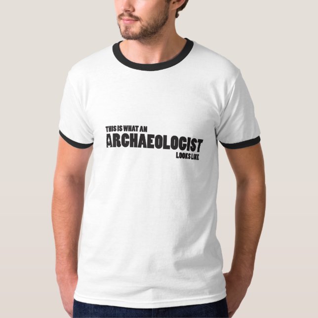 T-shirt "C'est quel archéologue ressemble" à la boule-T (Devant)