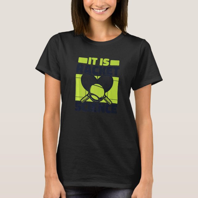 T-shirt C'Est Racket Science Player Professional Tennis 1 (Devant)