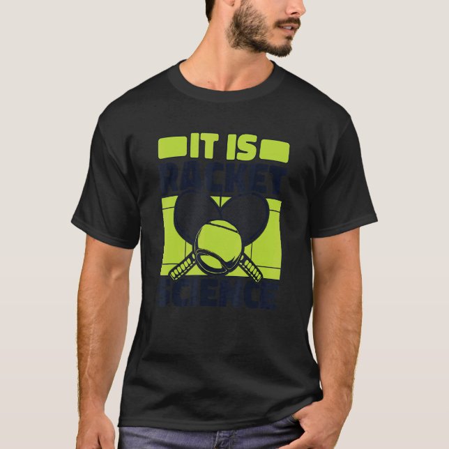 T-shirt C'Est Racket Science Player Professional Tennis 1 (Devant)
