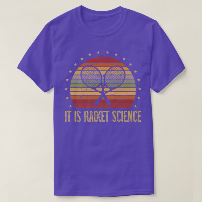 T-shirt C'est Racket Science pour un joueur de tennis Tenn (Design devant)