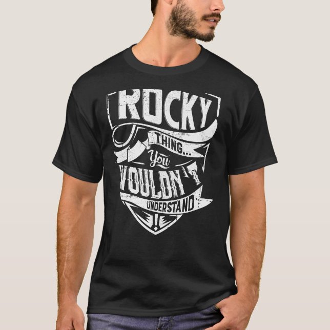 T-shirt C'est Rocky, tu ne comprendrais pas (Devant)