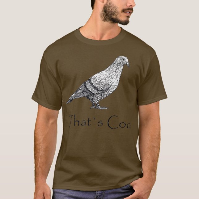 T-shirt C'Est Super Coo Cool Pigeon (Devant)