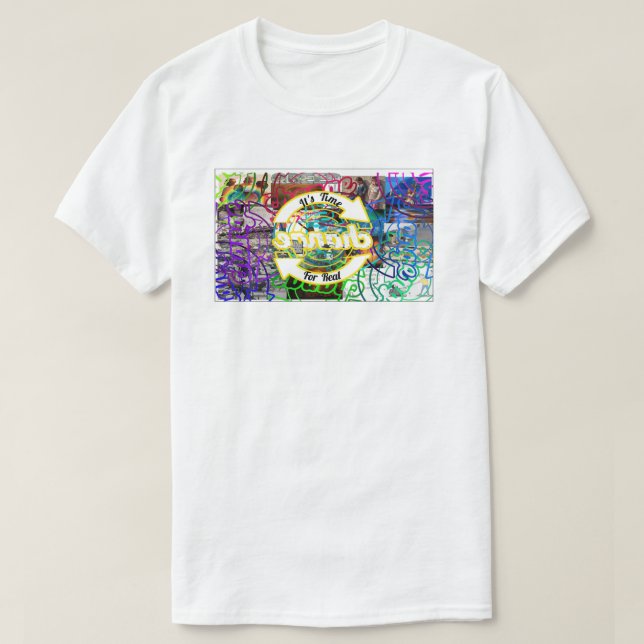 T-shirt C'est temps pour un vrai.....changement (Design devant)