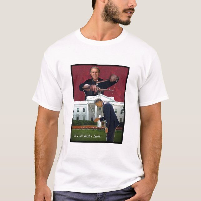 T-shirt C'est tout le défaut de Bush (Devant)