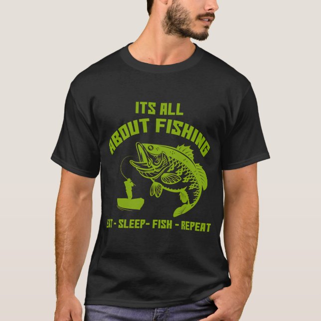 T-shirt C'est tout sur la pêche (Devant)