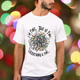 T-shirt C'est très bien Funny Tangled Christmas Lights