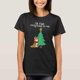 T-shirt C'est très bien tout va bien Chiens amusants Mu