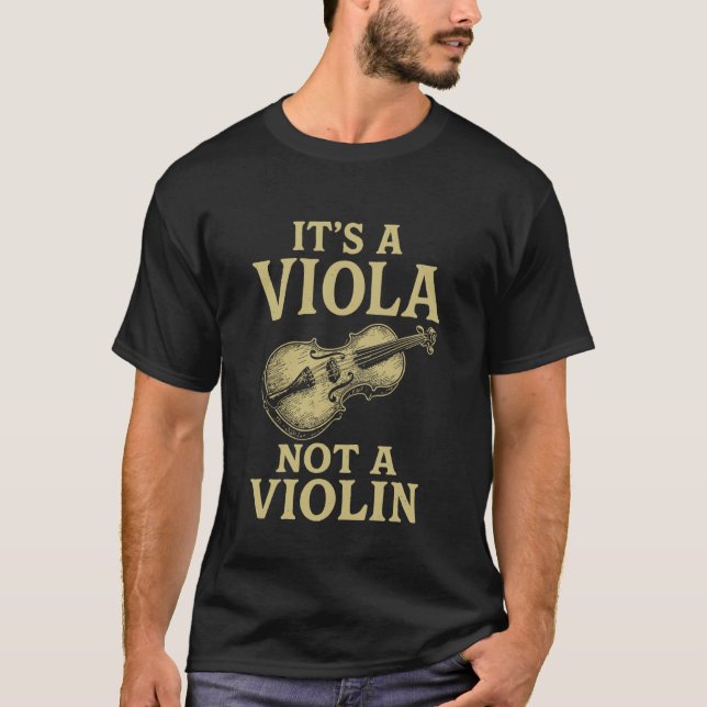 T-shirt C'est un alto et non un violon (Devant)