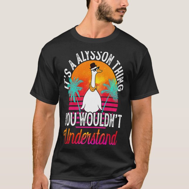 T-shirt C'est un Alysson que tu ne comprendrais pas (Devant)