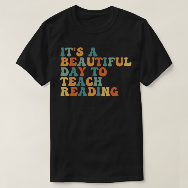 T-shirt C'Est Un Beau Jour Pour Apprendre La Lecture 12 (Design devant)