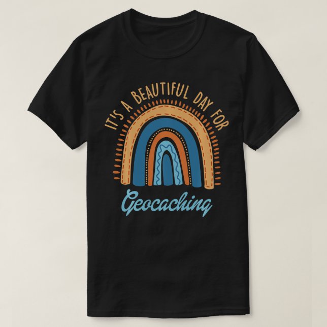 T-shirt C'Est Un Beau Jour Pour Géocaching Rétro Hobbies U (Design devant)