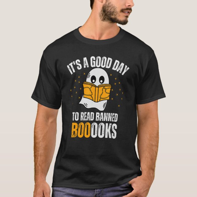 T-shirt C'est un bon jour pour lire des livres interdits m (Devant)
