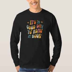 T-shirt C'est un bon jour pour lire un livre Rétro Groovy