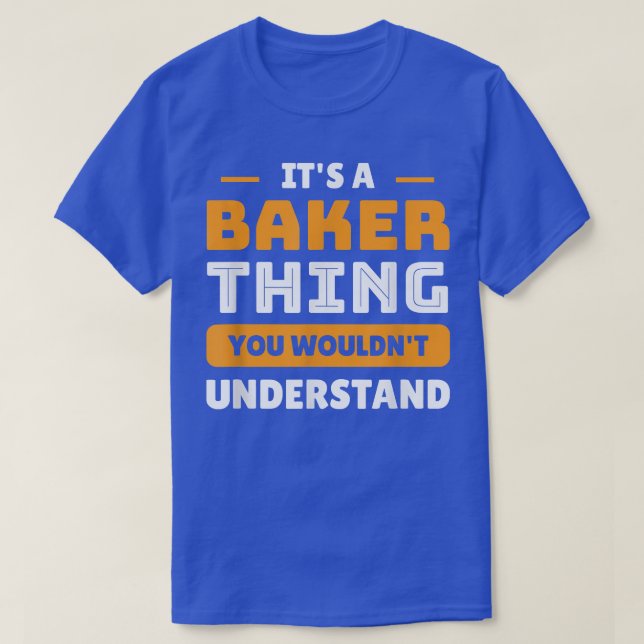 T-shirt C'est un boulanger que vous ne comprendriez pas cu (Design devant)