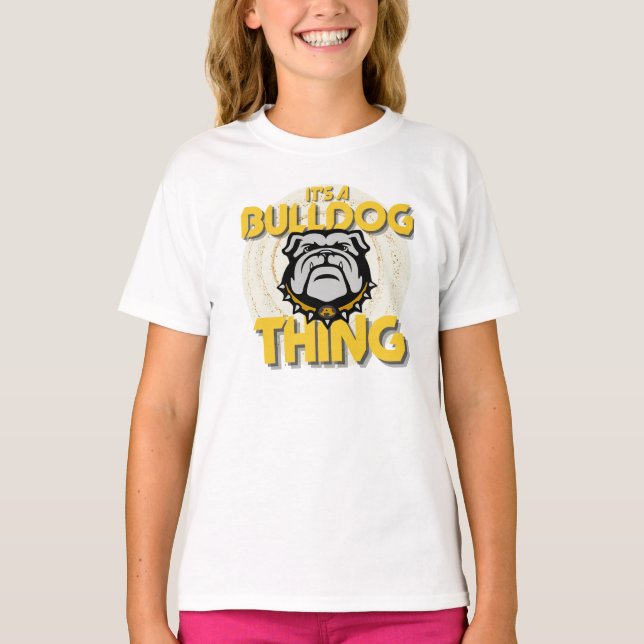 T-shirt C'est un bulldog basket-ball chemise - crème (Devant)