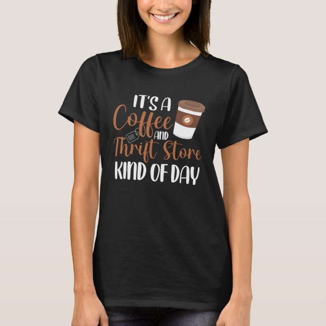 T-shirt C'est un café et une épicerie genre Thrifti de jou (Devant)