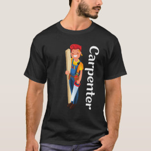 T-shirt C'est un charpentier. Générateur de maison 1