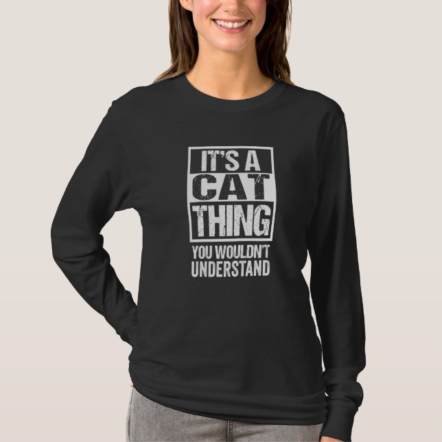 T-shirt C'Est Un Chat Qui Dit Citation Cat Kitten (Devant)
