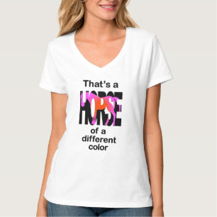 T-shirt C'est un cheval d'une couleur différente