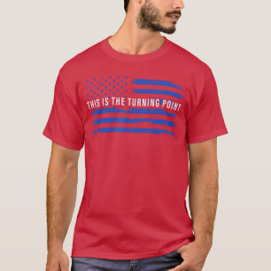 T-shirt C'est un drapeau américain pointu brûlant pour hom