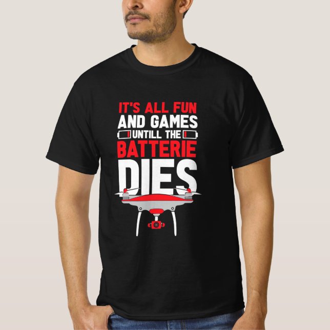 T-shirt C'Est Un Drone Amusant (Devant)