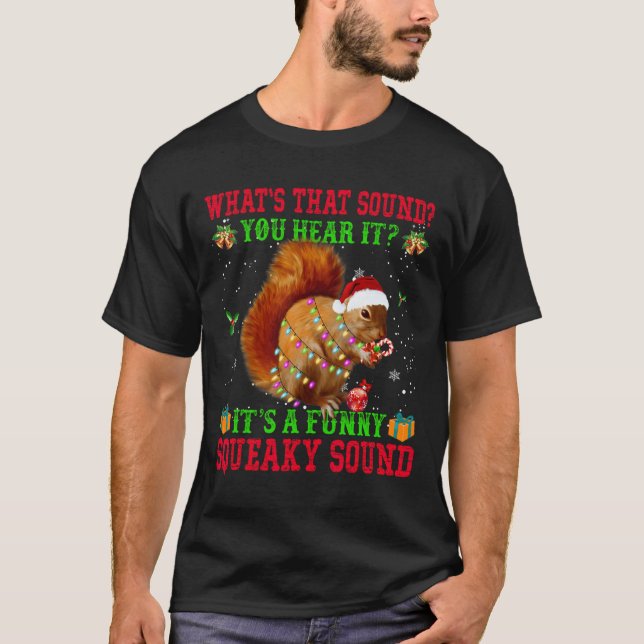 T-shirt C'est un Écureuil de Noël amusant (Devant)