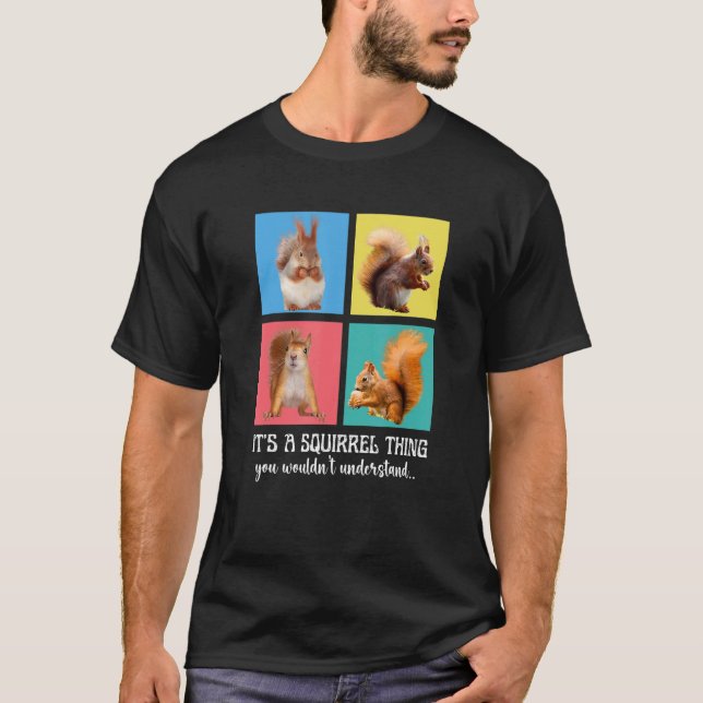 T-shirt C'est un écureuil que vous ne comprendriez pas mig (Devant)