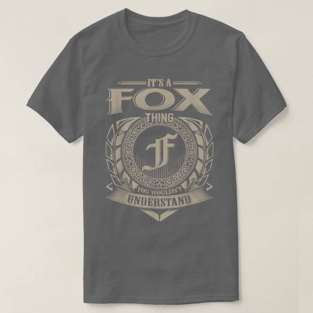 T-shirt C'Est Un FOX Que Vous Ne Comprendriez Pas Le Nom V (Design devant)
