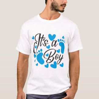 T-shirt C'est un garçon ! Annonce de la Baby Shower | Bébé