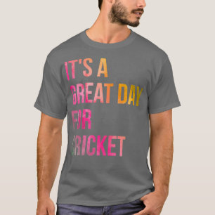 T-shirt C'est un grand jour pour le cricket en aquarelle
