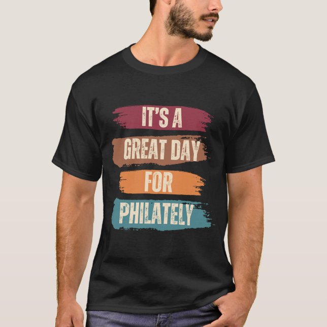 T-shirt C'est un grand jour pour Philatélie (Devant)
