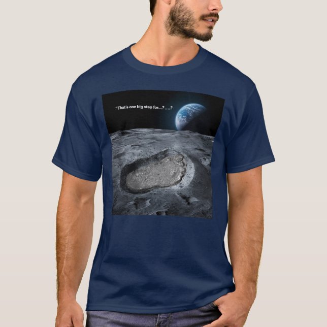 T-shirt C'est un grand pas pour... un pas pour ? (Devant)