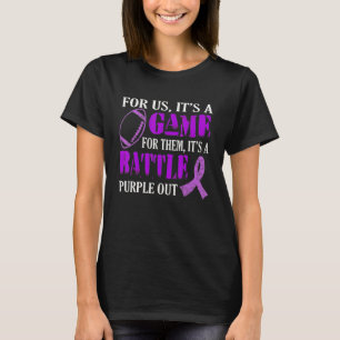 T-shirt C'Est Un Jeu Pour Eux De Battre Purple Out Alzheim