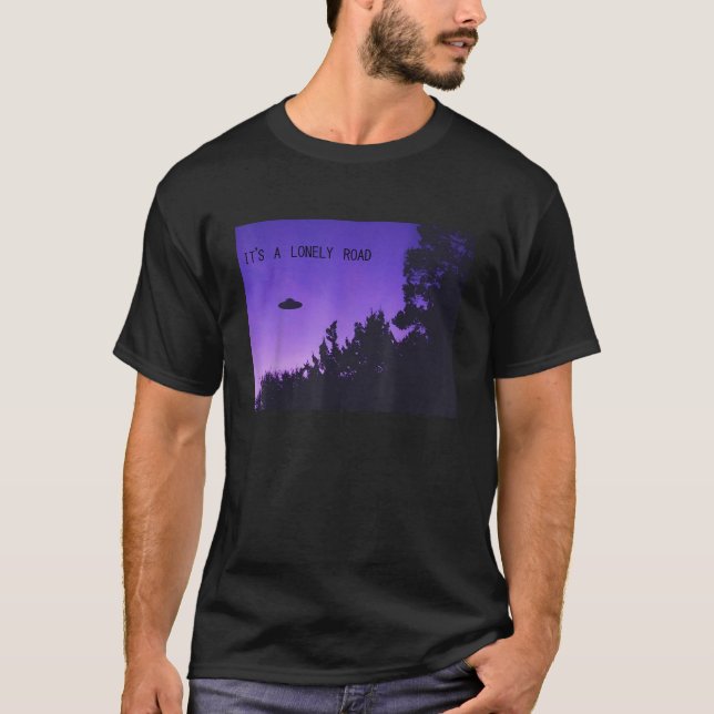T-shirt C'est un long chemisier de route Aesthétique Vapor (Devant)